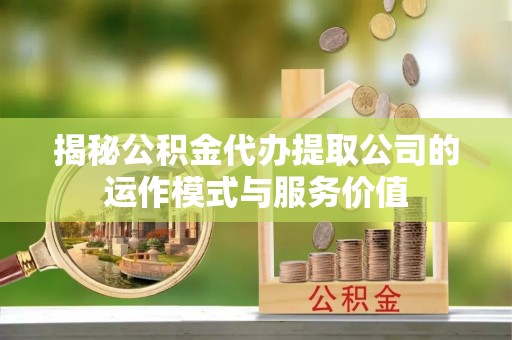 离岛揭秘公积金代办提取公司的运作模式与服务价值