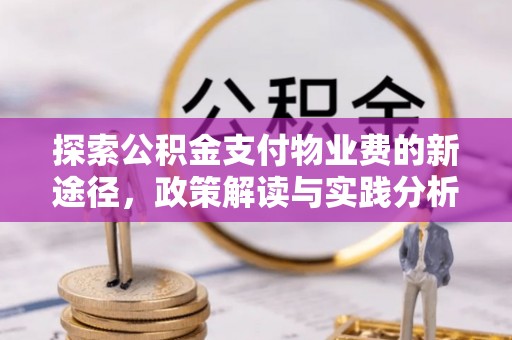 离岛探索公积金支付物业费的新途径，政策解读与实践分析